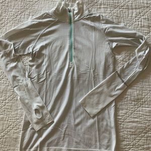 Lululemon run swiftly tech 3/4 zip shirt